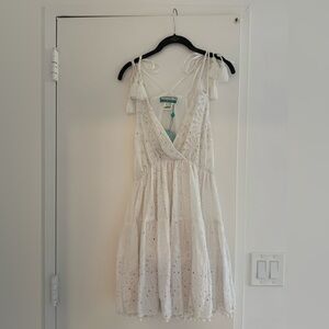Leoni Al Sole White beaded coverup